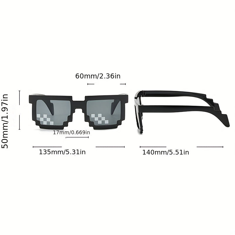 Y2K Mosaic Sunglasses For Women Men Funny Party Favors Decorative Glasses