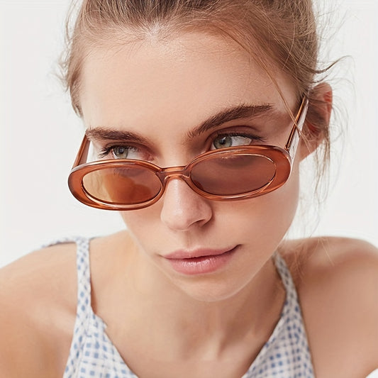 Oval Sunglasses Retro 90s Vintage Sun Shades Glasses UV400