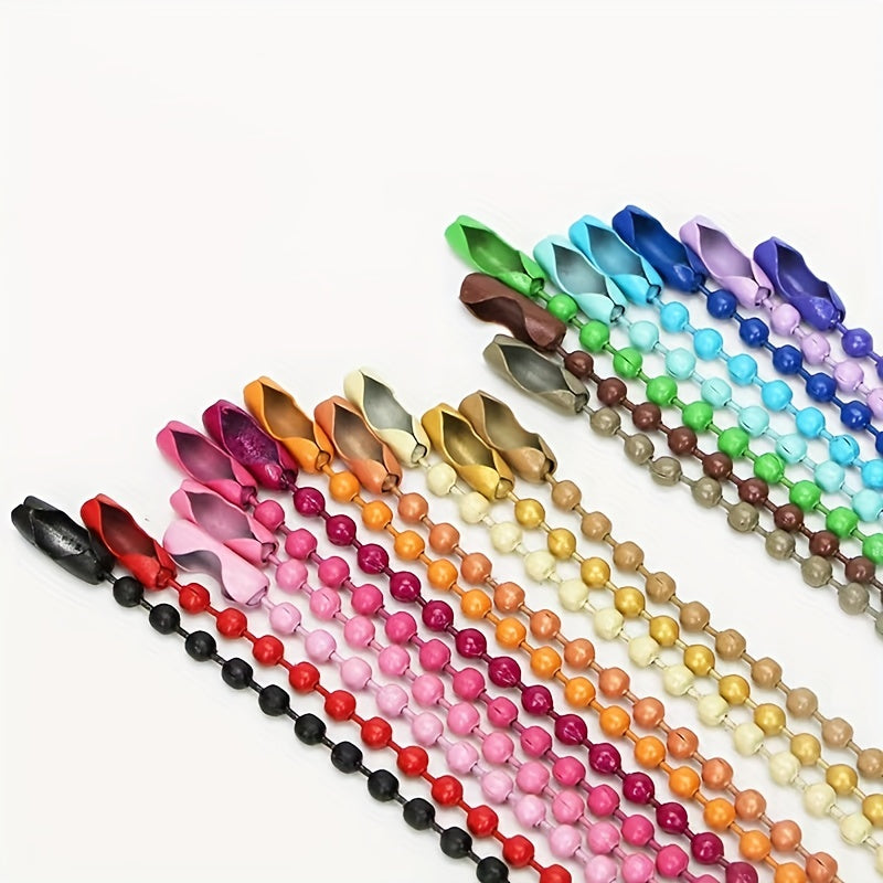 100pcs Colorful Bead Chain for Jewelry Making