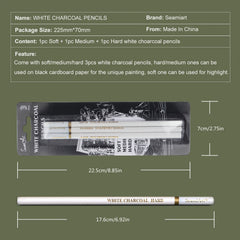 SeamiArt 3Pcs Charcoal Pencil Sketch Art Tools