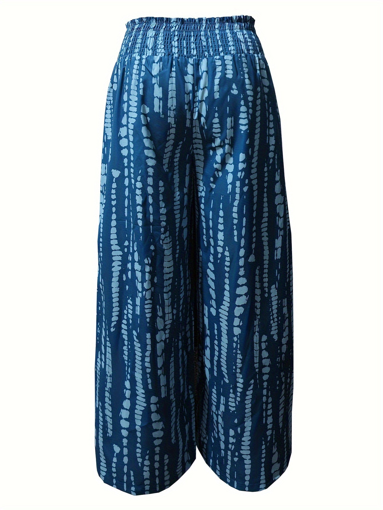  Tie Dye Wide Leg Trousers With Pockets