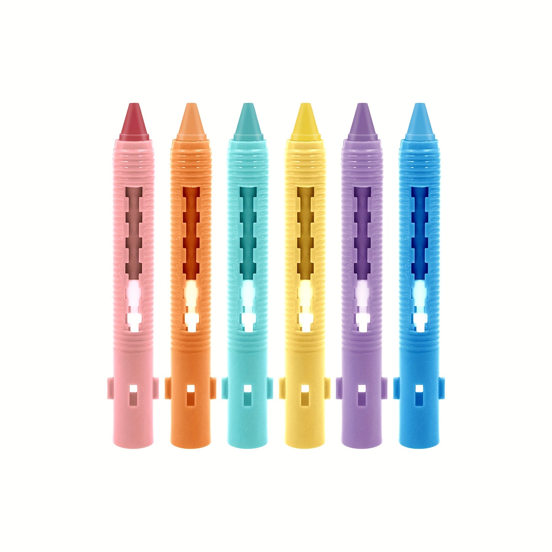 6pcs Washable Bath Crayons Set for Kids, Colorful Bathtub Markers Shower Crayons