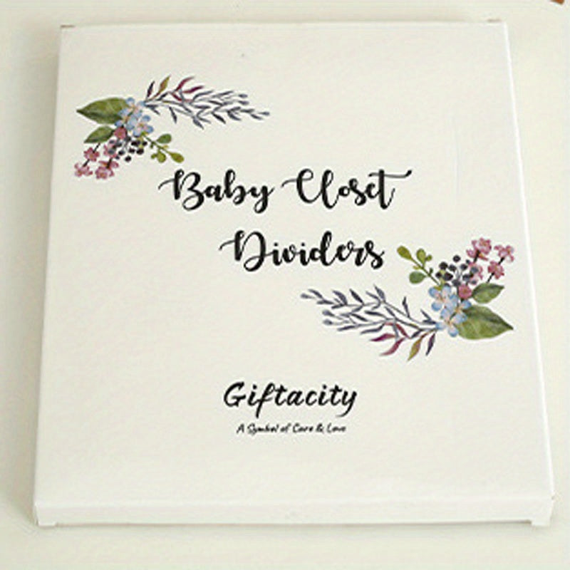 Wooden Baby Closet Dividers 8pcs Double-Sided Baby Clothes Organizers