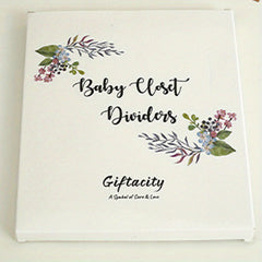 Wooden Baby Closet Dividers 8pcs Double-Sided Baby Clothes Organizers