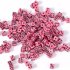 100pcs 8mm 4 Plastic Dice for Parties Chess Games