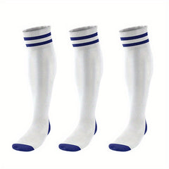 3 Pairs Men's Breathable Soccer Thigh Socks for Sports