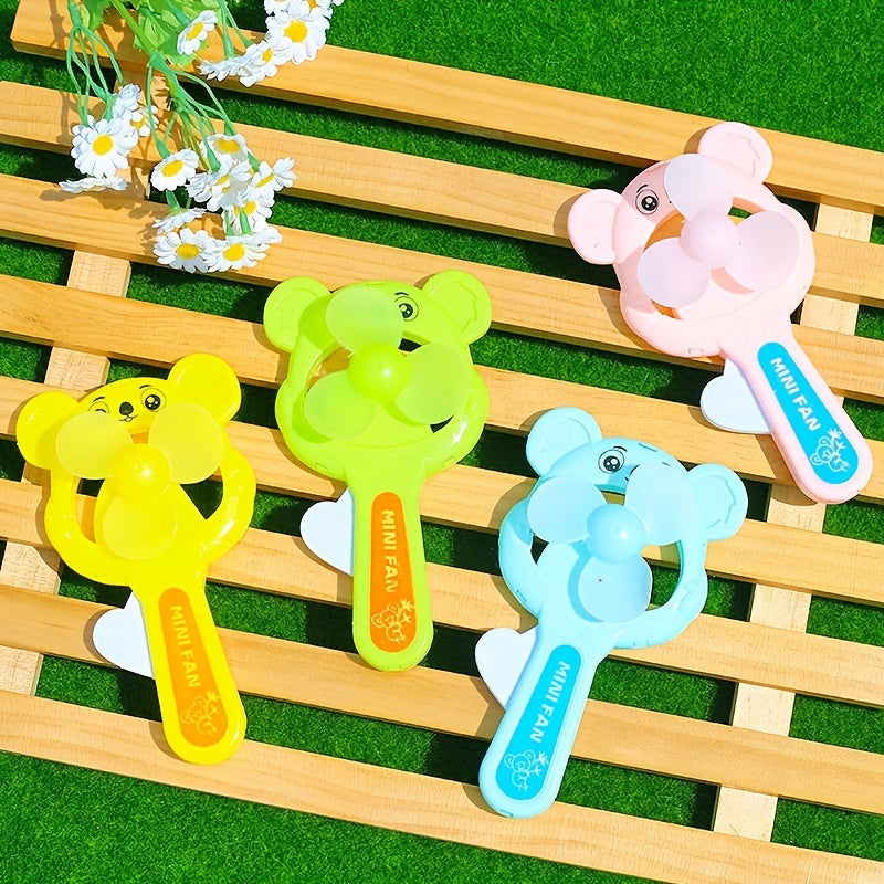 Kids Mini Handheld Fan Cartoon Toy Small Gift Random