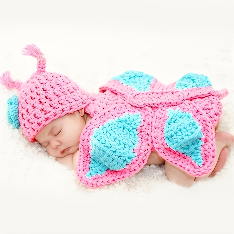 Butterfly Hand Knitted Costume Crochet Infant Baby Newborn Photography Props