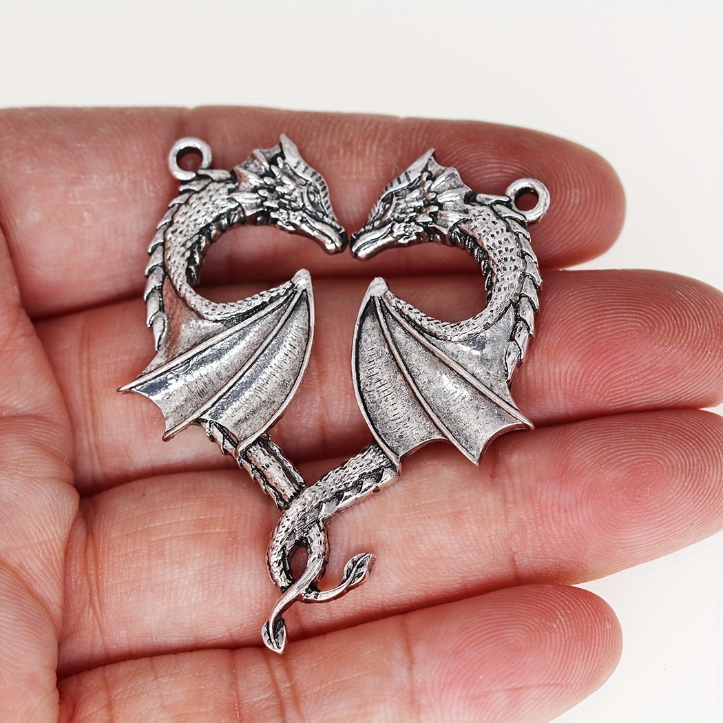 5pcs Viking Dragon Charm For DIY Jewelry Making