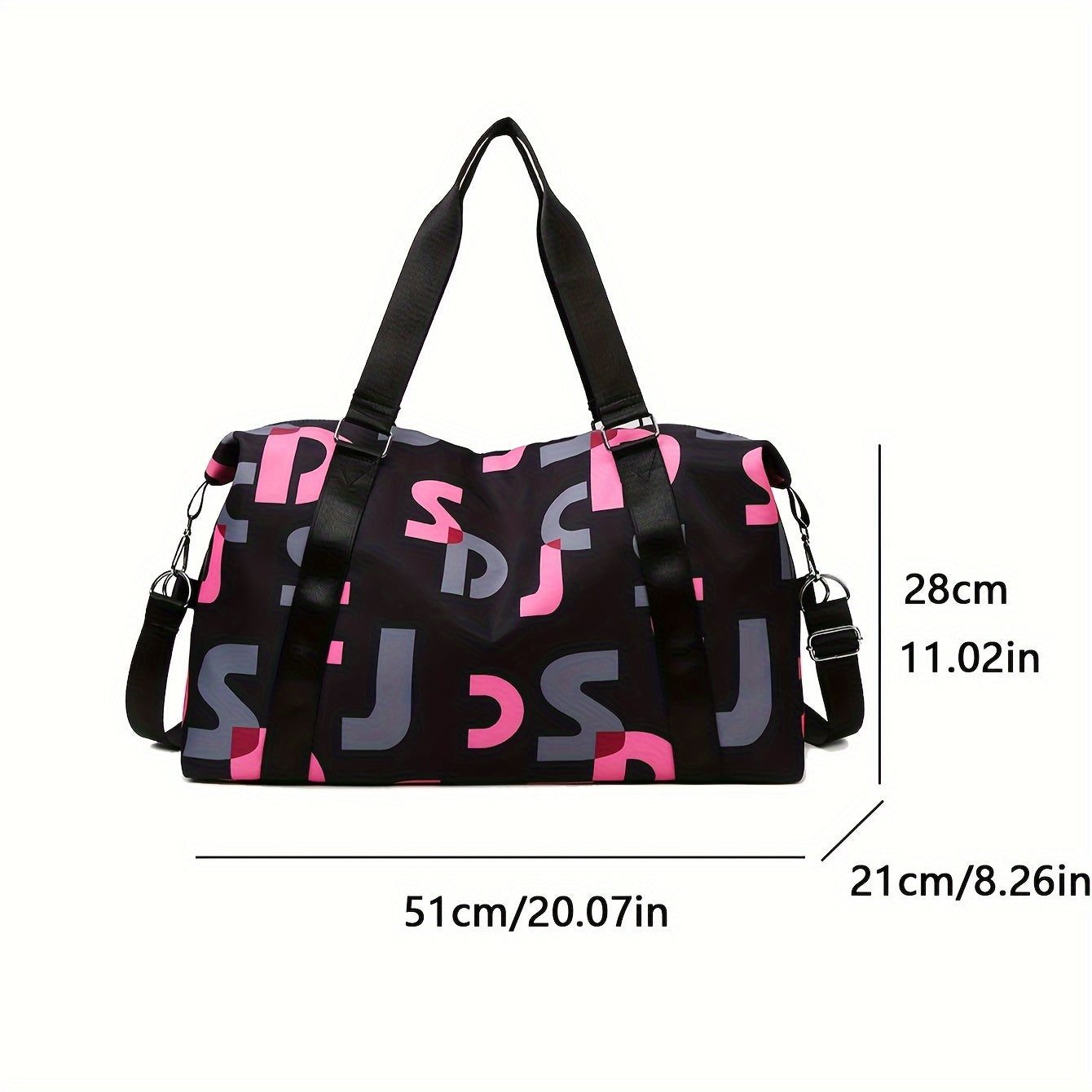 Women's Large Capacity Duffel Bag with Wet/Dry Separation