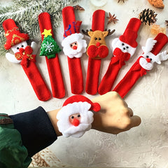 Christmas Bracelets Cartoon Plush Pop Circles - Set of 12pcs