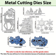 Christmas Die Cuts Card Snowflake Metal Cutting Dies Holiday Decoration