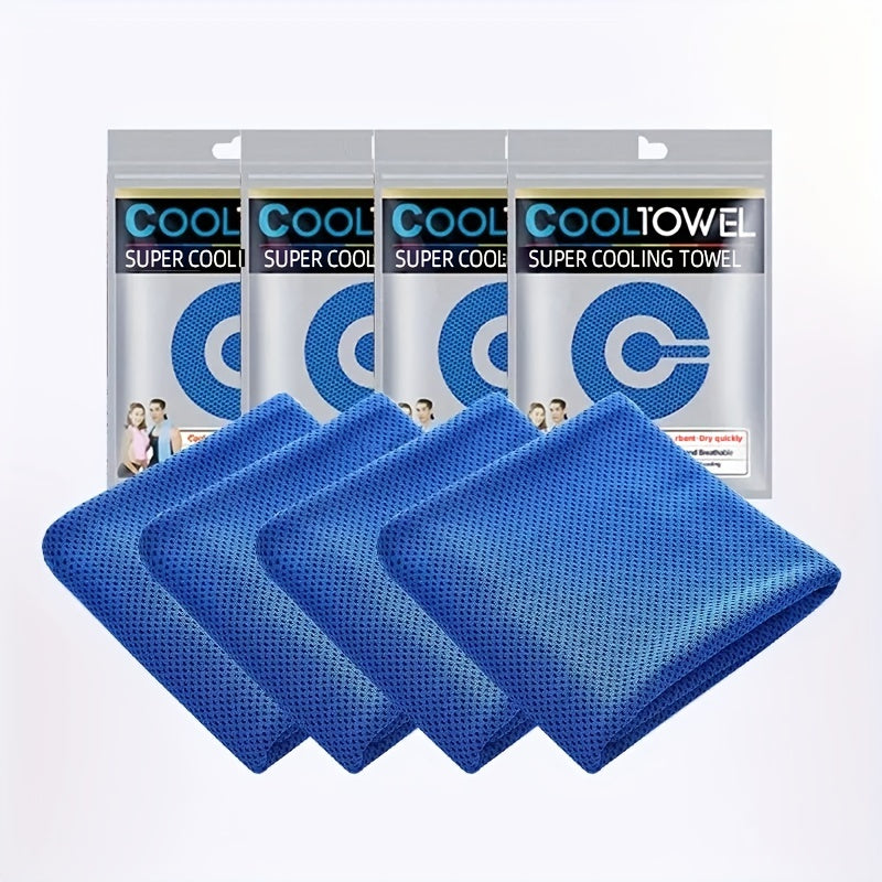 4pc Sport Cooling Towel Adult Neck Ice Towel Soft And Breathable
