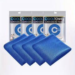 4pc Sport Cooling Towel Adult Neck Ice Towel Soft And Breathable