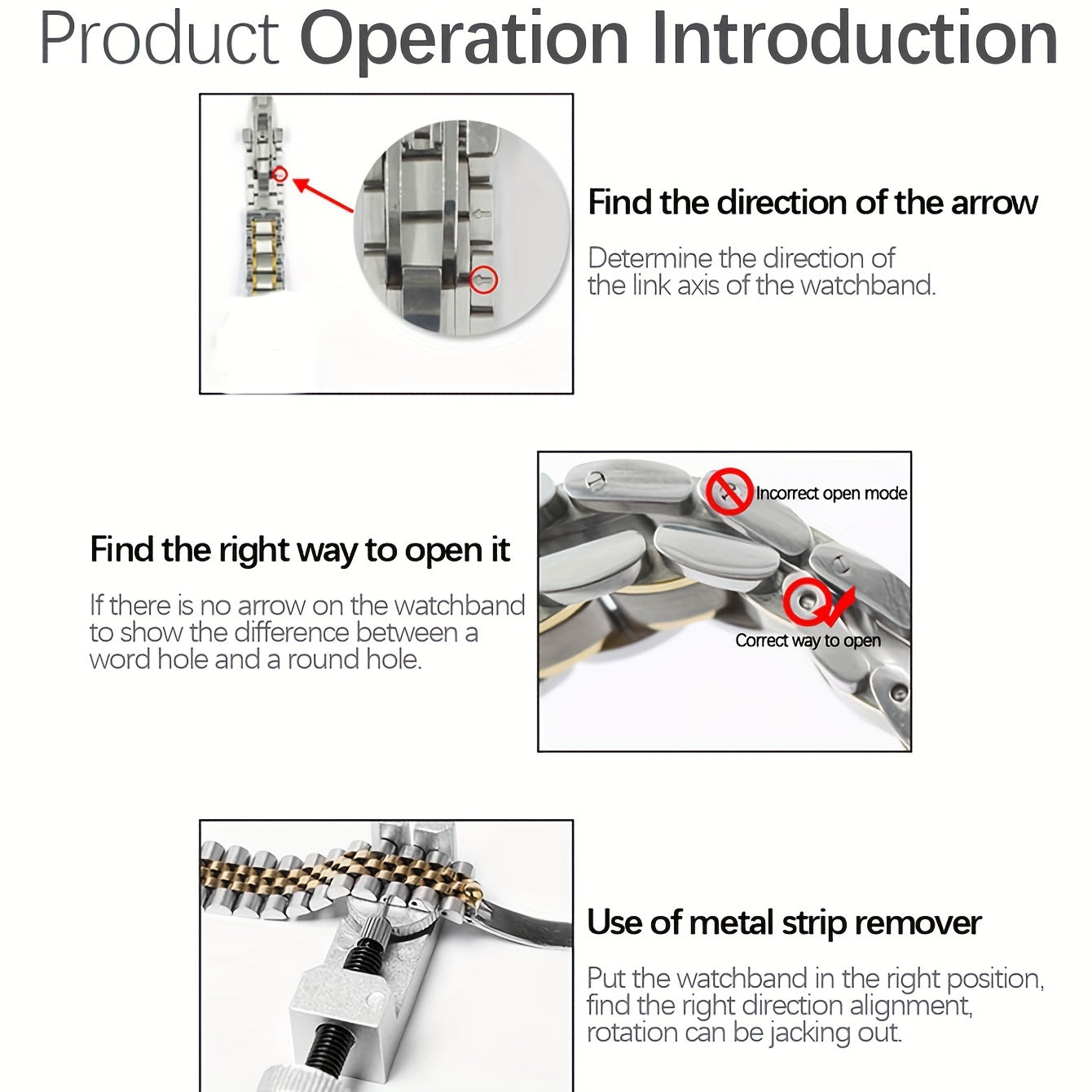Alloy Watch Disassembler Bracelet Pin Remover
