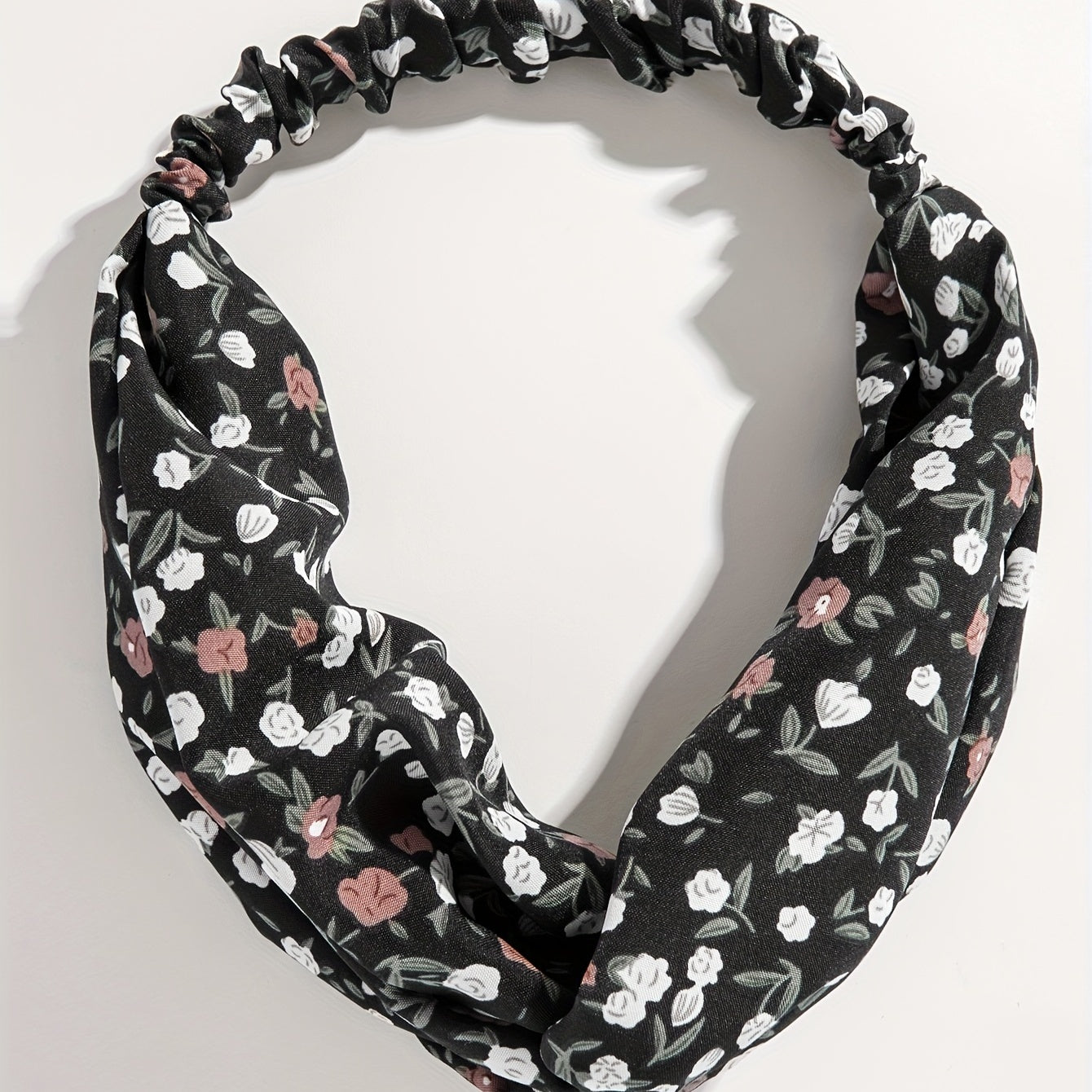 Criss Cross Headband Stretchy Hair Band Floral Printed Hair Band Style Headdress