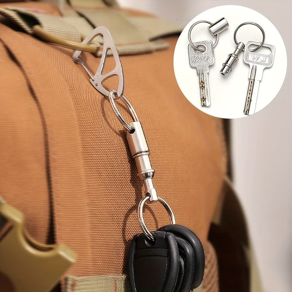 3pcs Quick Release Detachable Keychain Metal Keychain Keyring Pendant