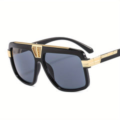 Men's Modern Square Cycling Sunglasses Fashion Retro Style PC Glasses