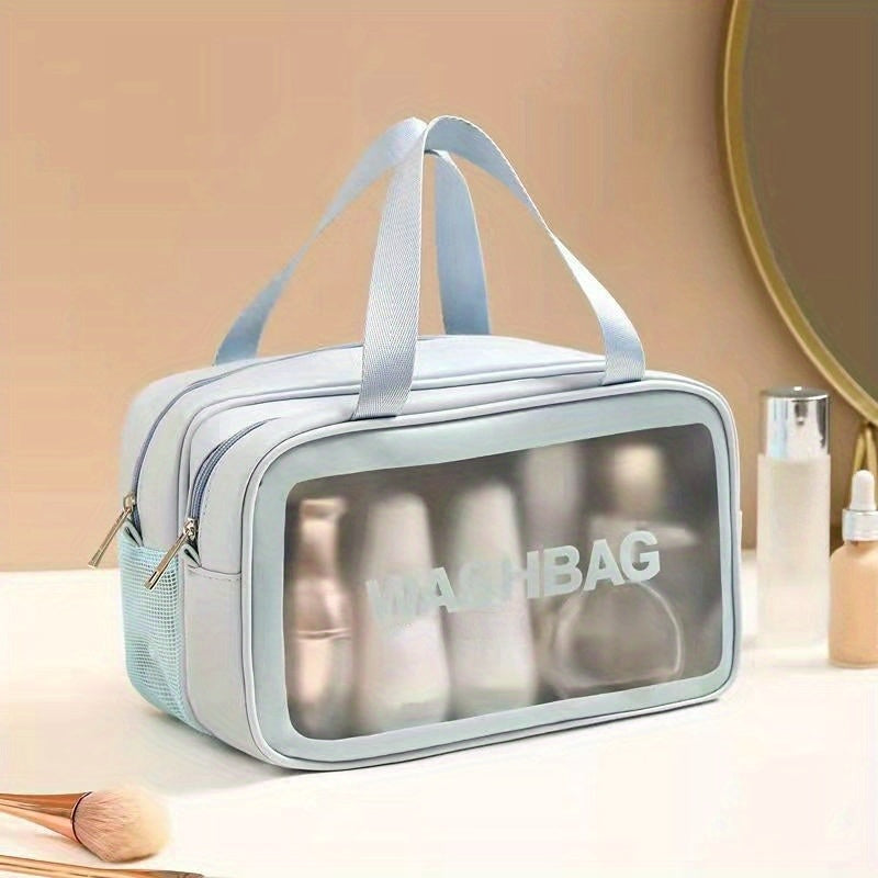 Makeup Zipper Bag Waterproof Satchel - Travel Toiletry Wash Bag