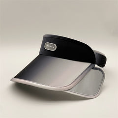 Gradient Golf Visor Hat Adjustable PVC Sun Beach Hat