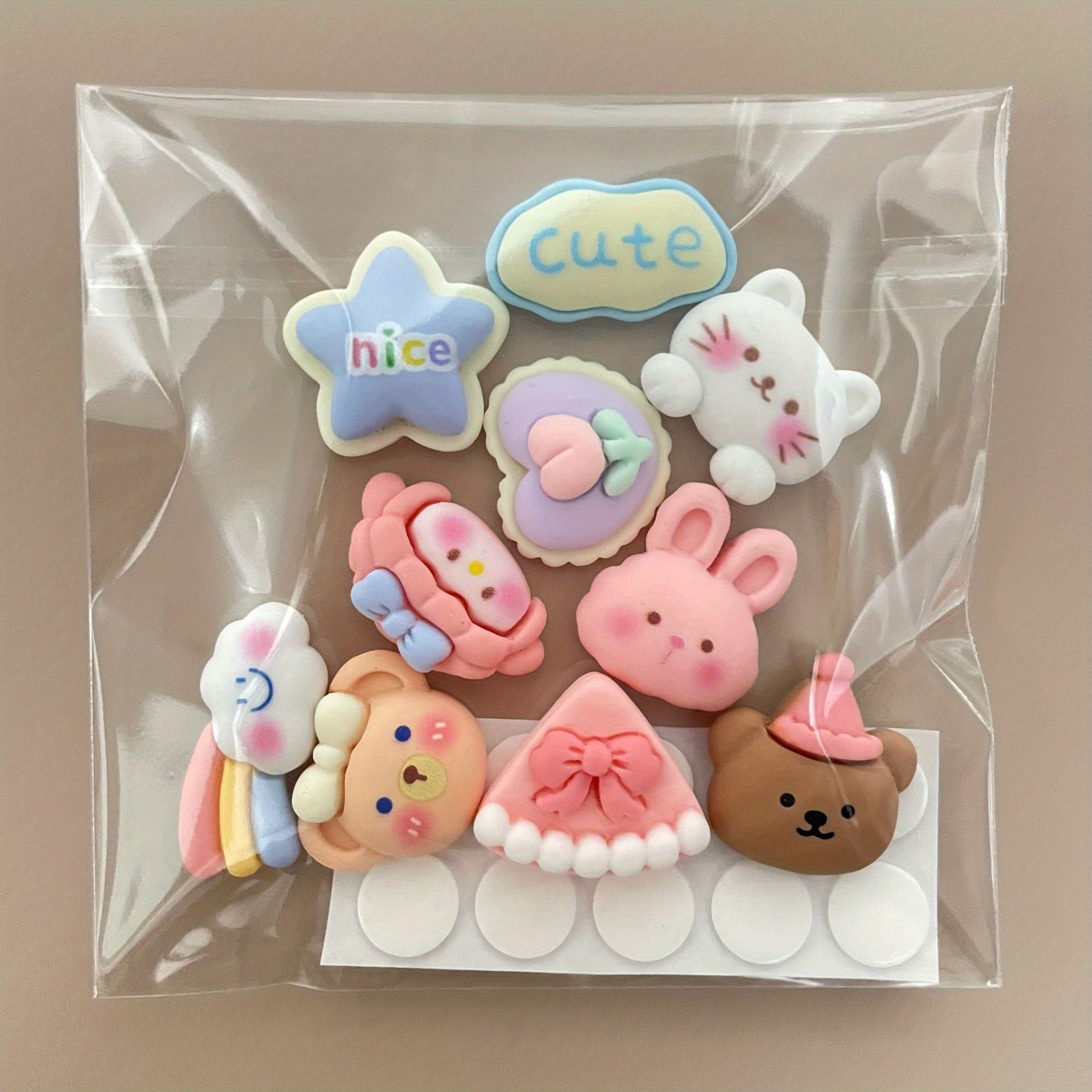 Cartoon Cream Glue Resin Jewelry Patches DIY Accessories