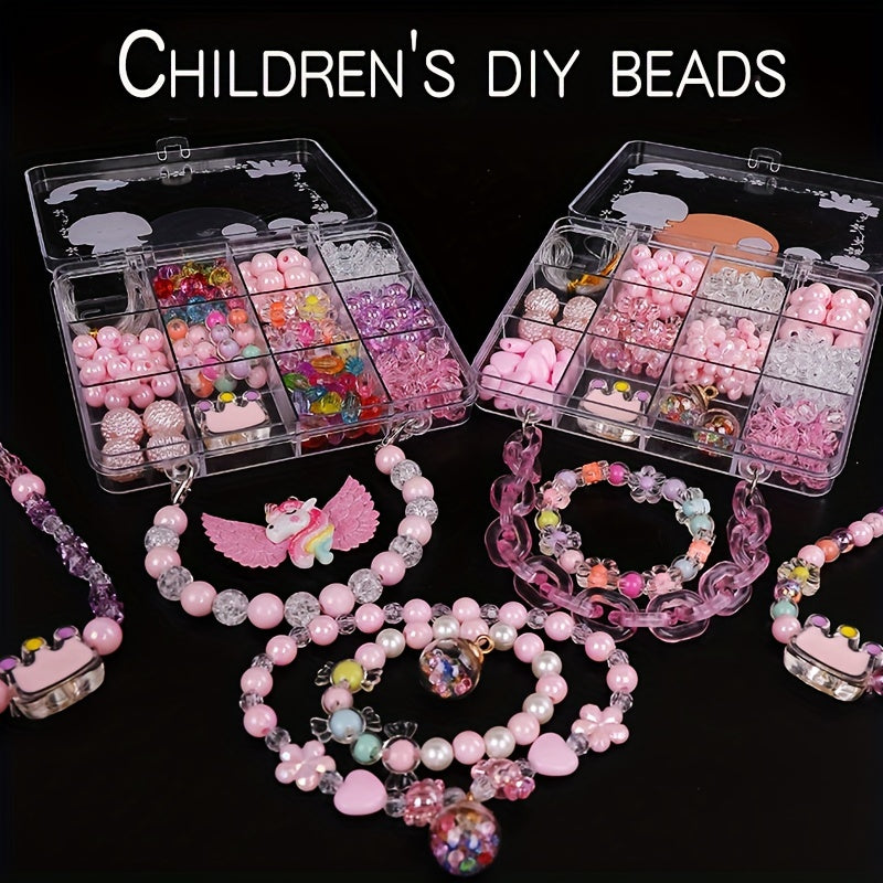 Children's Beaded Toy Princess Necklace Bracelet DIY Material