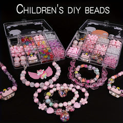 Children's Beaded Toy Princess Necklace Bracelet DIY Material