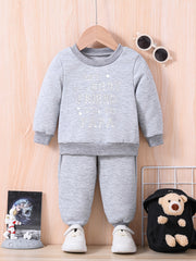 Baby Letter Print Casual Outfit Set MY IS PAPA