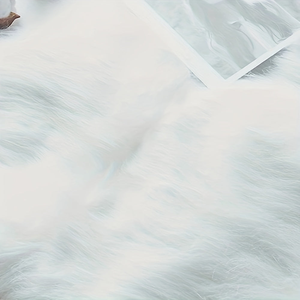 Baby Blanket Photography Props Souvenir Shooting Long Fur Blanket
