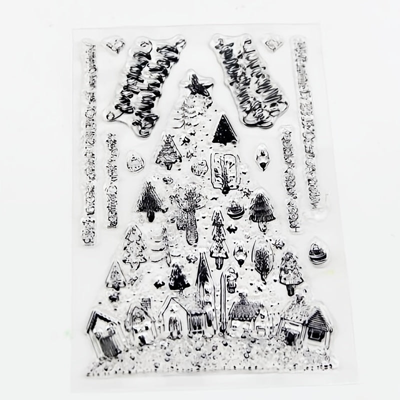 Christmas Tree Silicone Clear Stamp