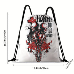Skeleton Elf Bundle Pockets Gothic Rose Skull Backpack