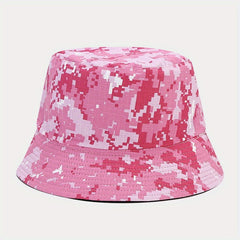 Geometric Print Bucket Hat Lightweight Sunscreen Fisherman Cap