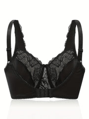 3-Pack Lace Full Cover Underwire Bras Set - Plus Size