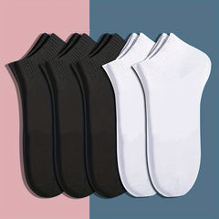 3/6pairs Low Cut Ankle Socks Breathable Comfortable for Men Women