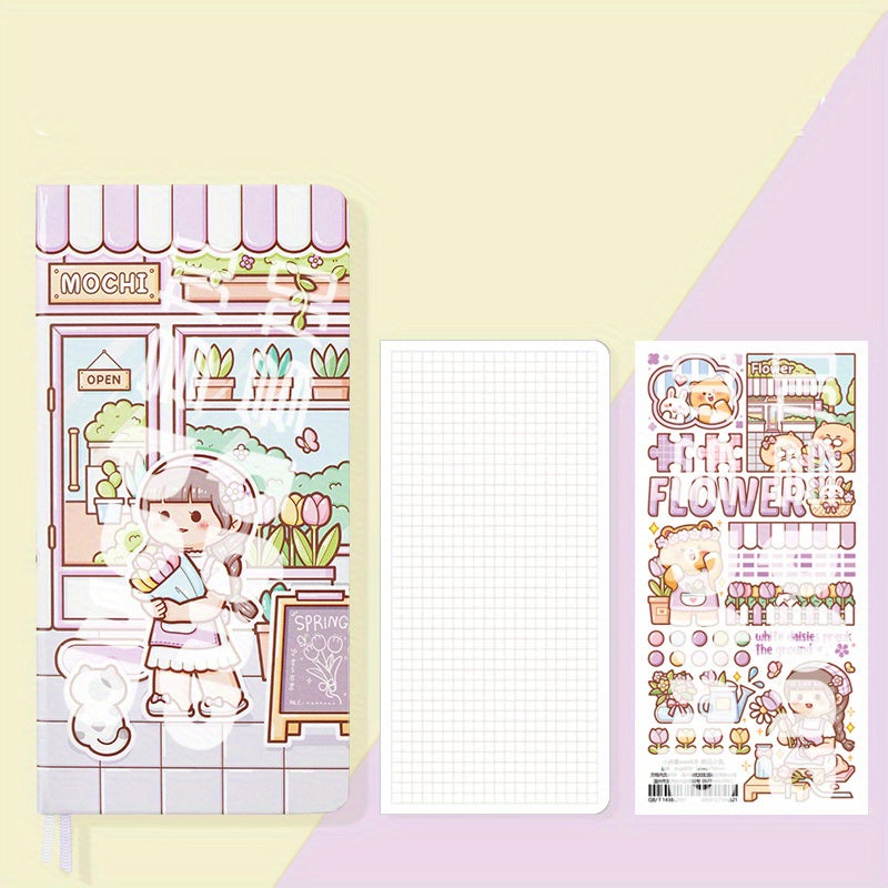 Heart Grid Journal Notebook - Good Looking Weeks Journal Girl