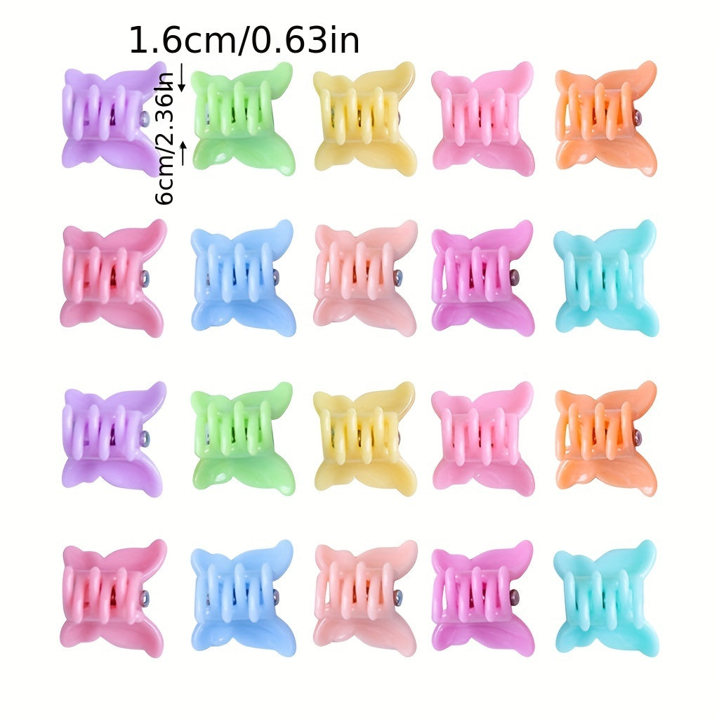 40pcs Mini Butterfly Hair Claw Sweet Side Hair Clip for Women Girls Baby