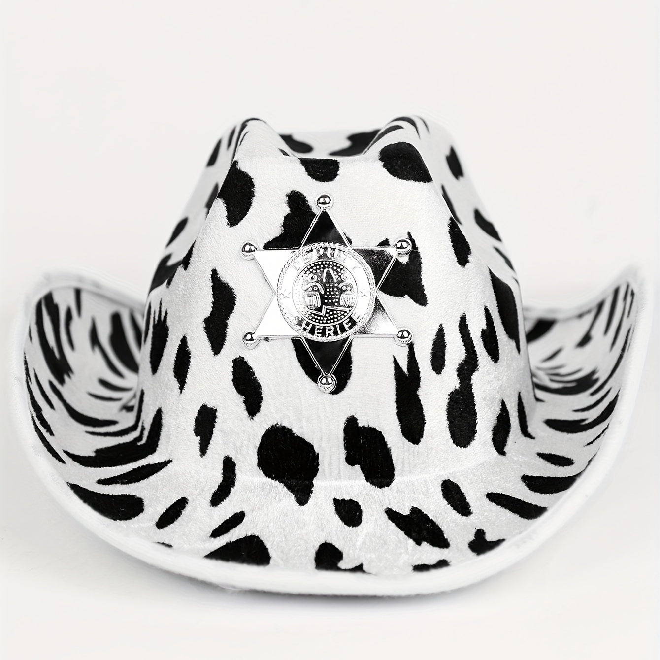 Leopard Print Cowboy Hat & Jazz Fedora Cap Western Cowgirl Hats Men Women