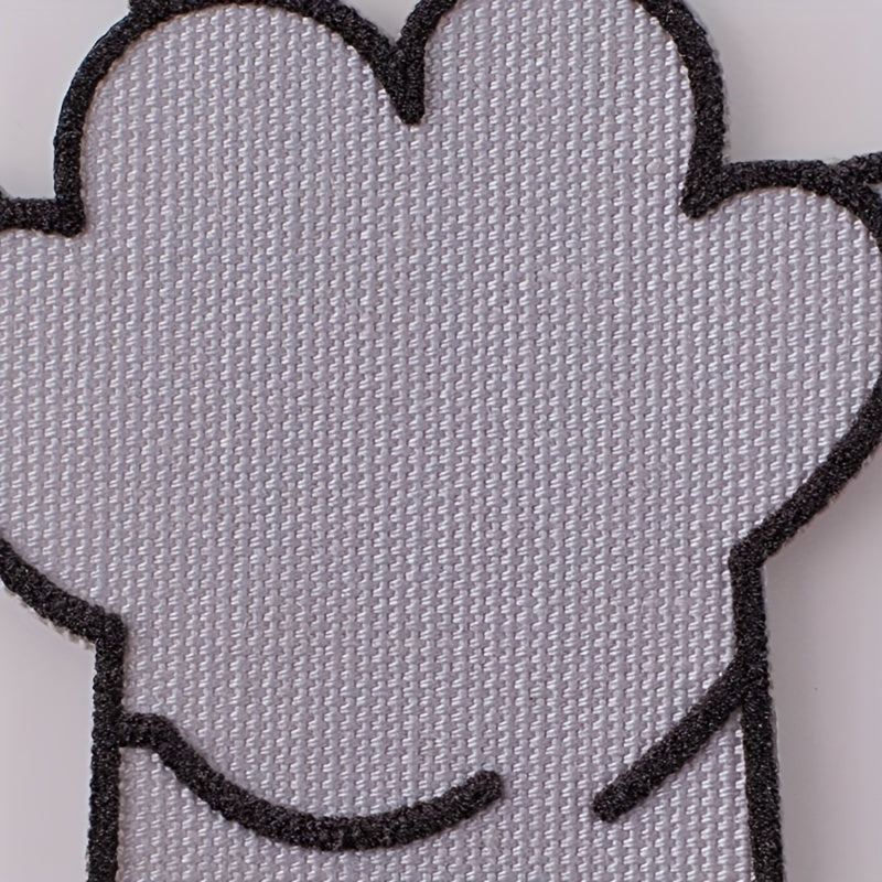 3pcs Dog Paw Cloth Stickers Iron On Sew On Embroidered Applique Patch DIY
