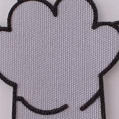 3pcs Dog Paw Cloth Stickers Iron On Sew On Embroidered Applique Patch DIY