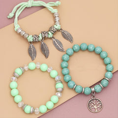 Bohemian Style Owl Beaded Bracelet For Party