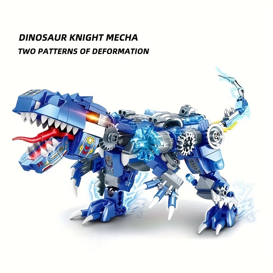 433pcs Mechanical Dinosaur Knight Building Blocks Set