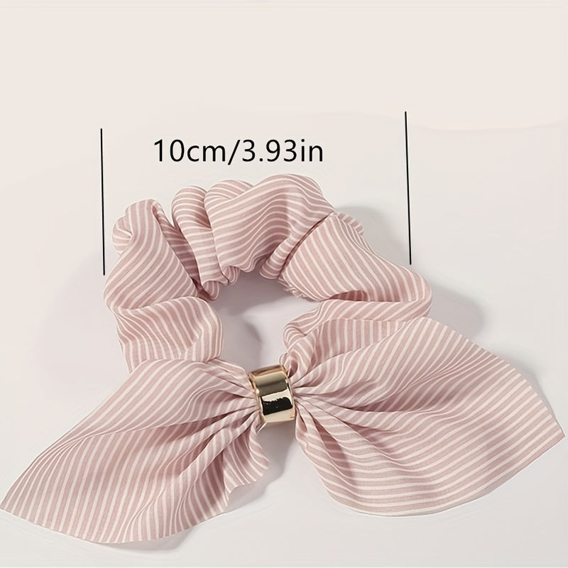 3pcs Flower Print Hair Tie Fabric Hair Rope Elastic Scrunchie Hair Accessories