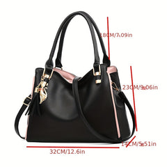 Classic Large Capacity Tote Bag All Match Classic Satchel Bag
