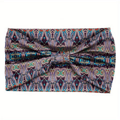 Boho Wide Headband Print Turban Headwrap Knot Hairband Bandana Hair Accessories