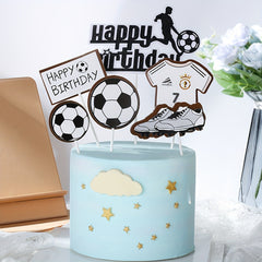 Football Birthday Cake Topper for Kids Bowl Party Decor