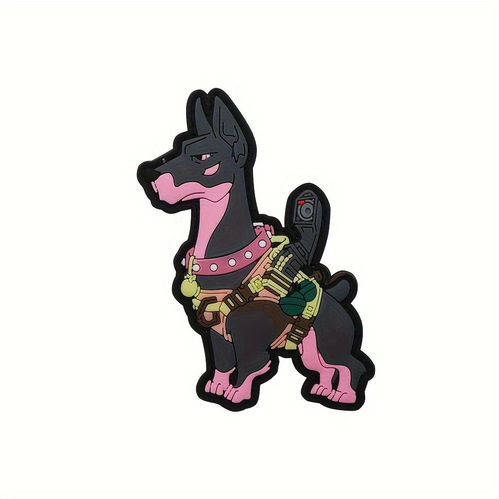 Soldier Dog Embroidered Badge PVC Patch Applique Patch For Bag Jacket Hat