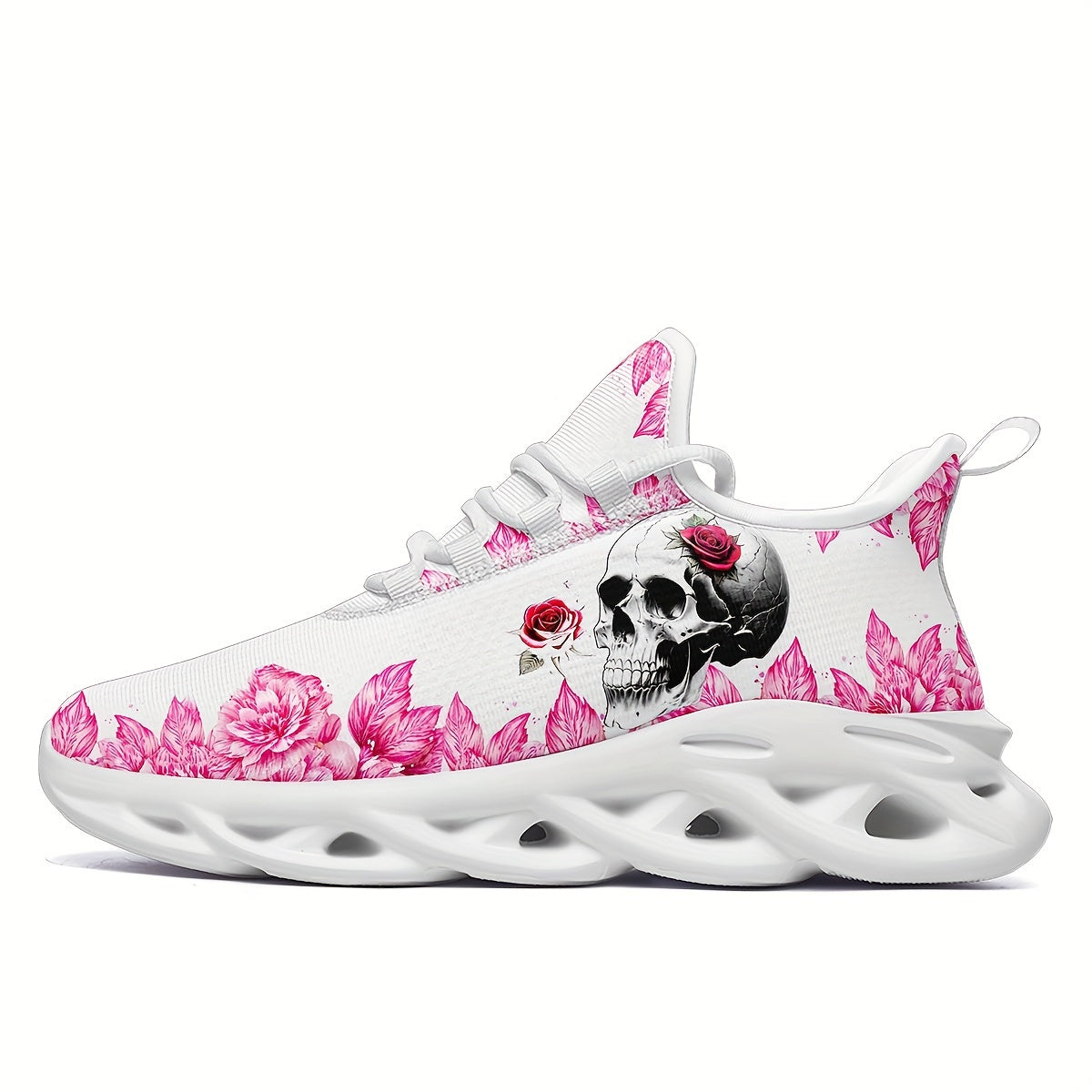Skull & Rose Lightweight Breathable High Top Running Shoes