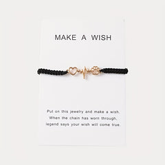 Dog Paw Love Braided Knot Bracelet for Hand Decoration Gift