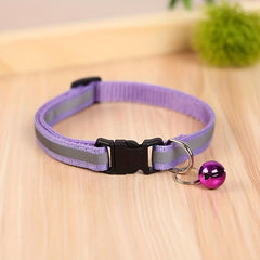 Reflective Pet Collar with Bell for Dogs and Cats
