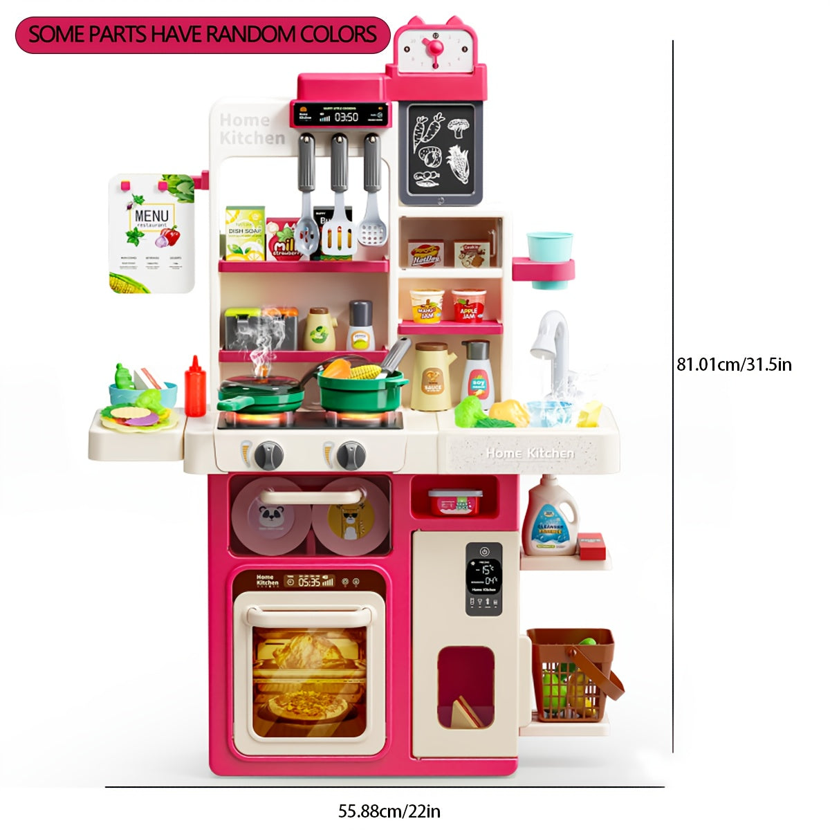 Pretend Kitchen Toys Simulated Kitchen Girl Cooking Steaming Set